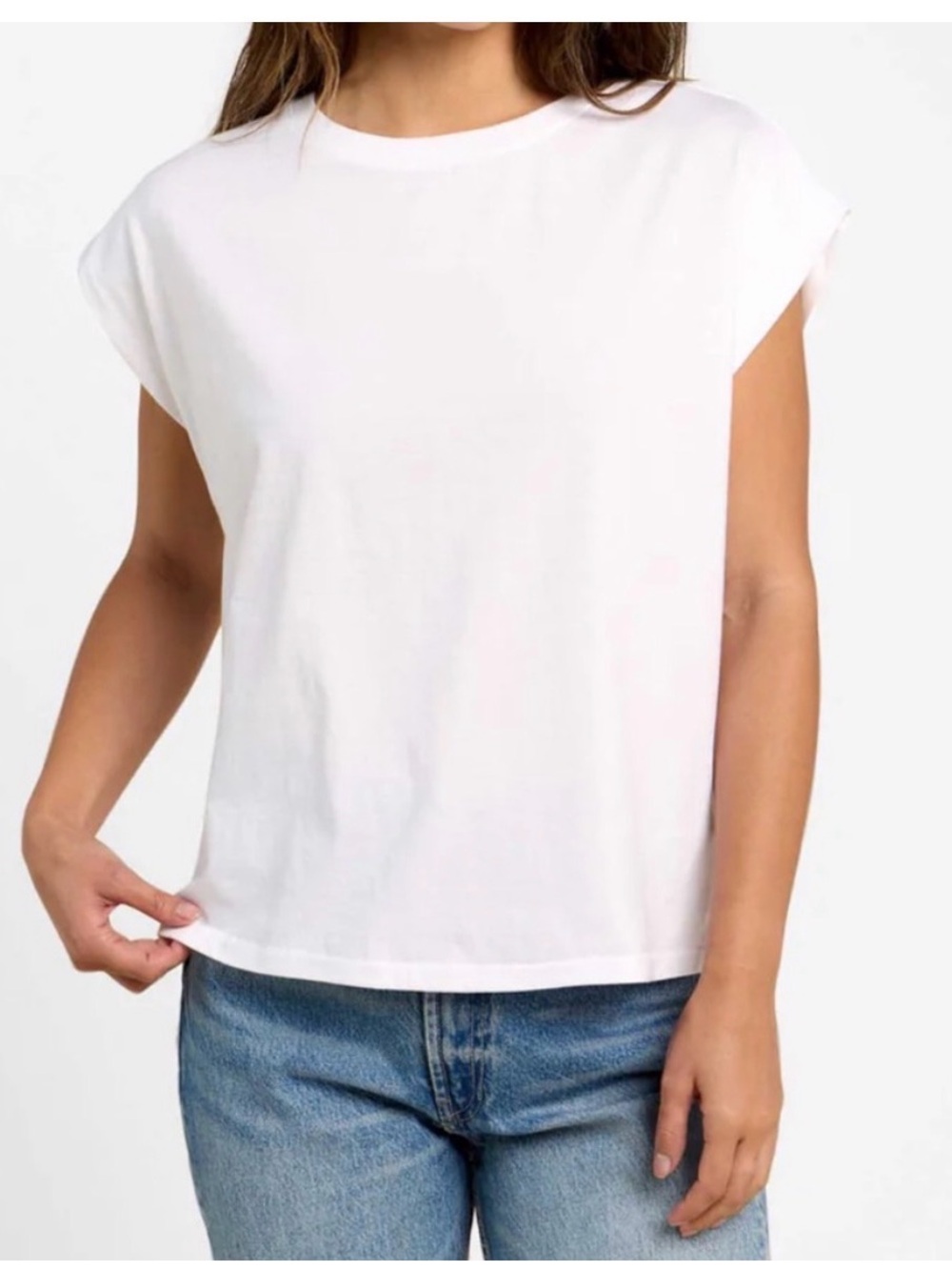 Nuuds Small Muscle Tee in White S